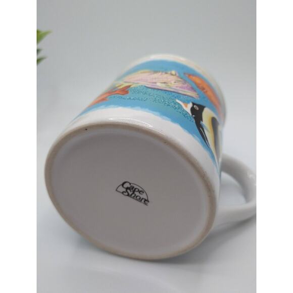 Vintage Cape Shore Sea Life Coffee Mug 12oz – Blue Ocean Fish Graphic - Picture 7 of 9